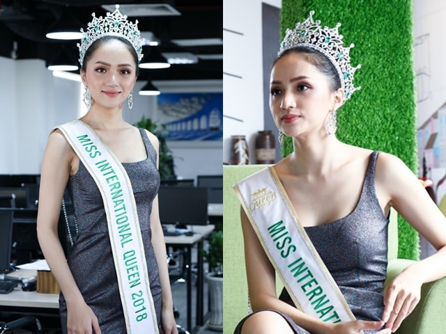 Hoa hậu Hương Giang:Nhuộm tóc cũng bị tước vương miện