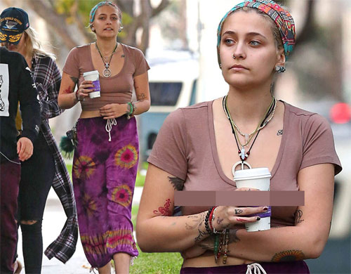 Whenever she wears no underwear, Michael Jackson's daughter looks like an aunt - 7