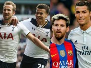 Bóng đá - Ngỡ ngàng: Messi - Ronaldo &quot;hít khói&quot; cặp Kane - Alli 362 triệu euro