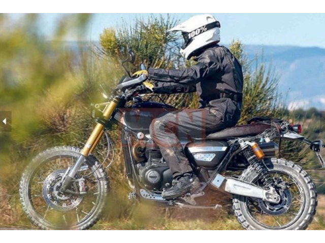 Triumph Bonneville Scrambler 1200 lần đầu lộ diện, off-road ấn tượng