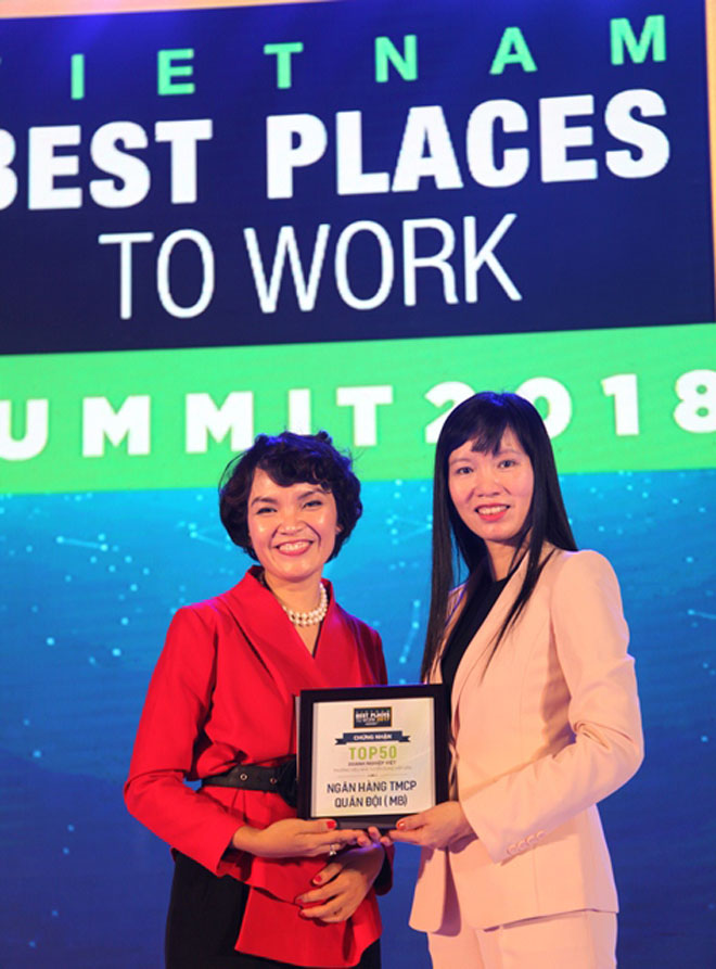 MB thăng hạng vào TOP 3 nơi làm việc tốt nhất Việt Nam ngành ngân hàng 2017 - 1