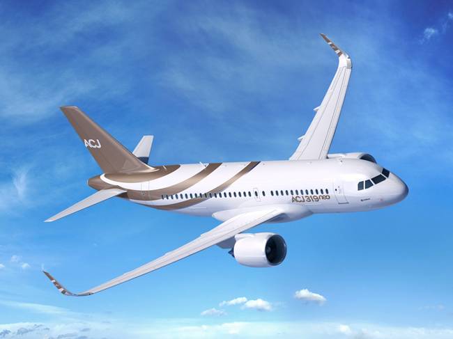 6. Airbus ACJ319Neo:&nbsp;Máy bay này là phiên bản thương mại của Airbus A319neo.