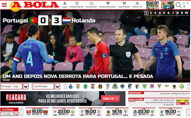Bồ Đào Nha thua thảm: Báo chí thất vọng Ronaldo, lo bị loại sớm World Cup - 1