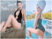 Người mẫu - Hoa hậu - Mới chớm hè, Hà Hồ Minh Hằng đua nhau diện bikini nóng bỏng