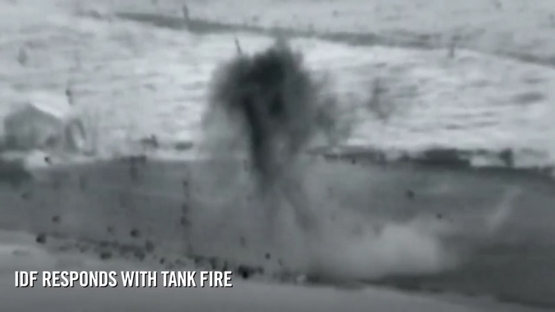 Video: Xe tăng Israel nã đạn diệt 2 khủng bố xâm nhập dải Gaza - 1