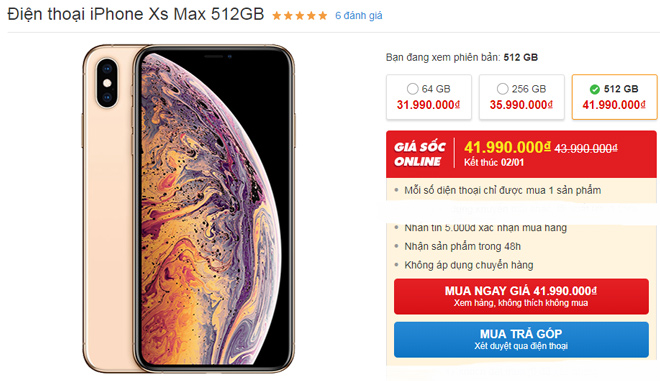 Top smartphone khuyến mãi &#34;khủng&#34; đầu năm 2019: iPhone Xr giảm 3 triệu đồng - 1