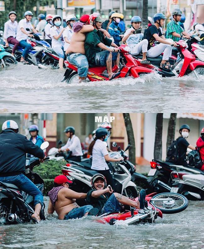 Cũng chỉ do &#34;dòng nước&#34; xô đẩy.