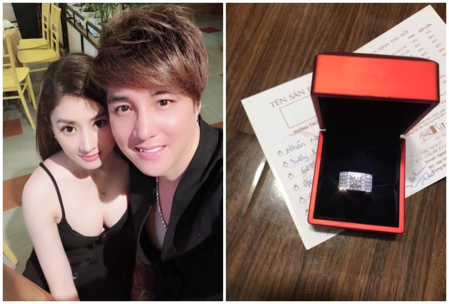 Anh cũng không ngại chi tiền mua nhẫn kim cương tặng bạn gái Kim Jun See.