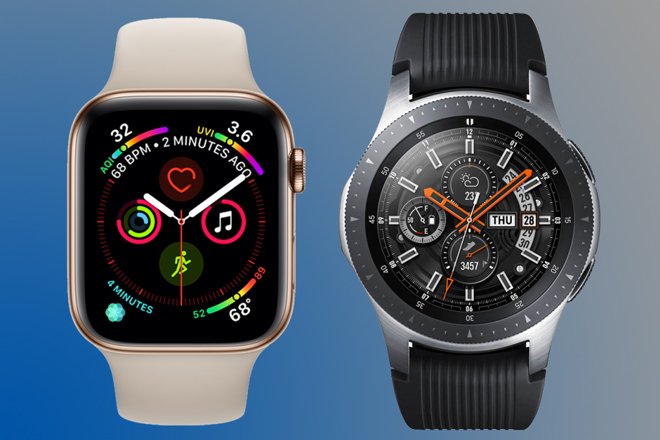 So sánh Samsung Galaxy Watch và Apple Watch Series 4 - 1