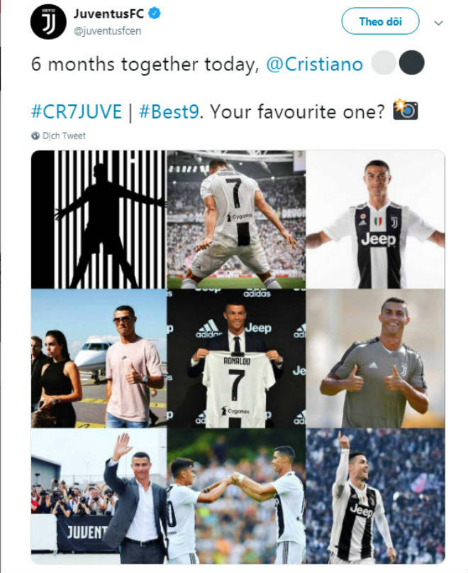 Ronaldo tròn 6 tháng gia nhập Juventus: Nhận quà đặc biệt từ &#34;Lão bà&#34; - 1