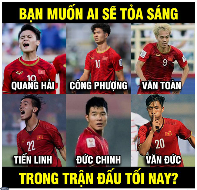 Ai sẽ tỏa sáng trong trận đấu đêm nay?