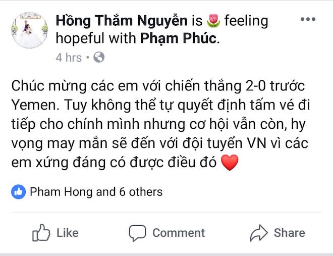 Việt Nam thắng Yemen 2 - 0, dân mạng &#34;hoan hô, oh yeah&#34; gọi tên Quang Hải - 1
