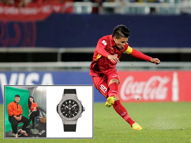 ”Đại gia hàng hiệu” nhất tuyển VN lộ diện: Quang Hải với đồng hồ 300 triệu đồng