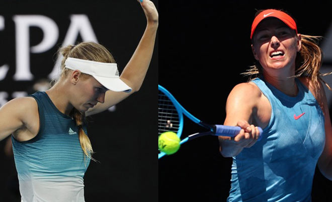 Sharapova đấu Wozniacki Australian Open: “Bỏng mắt” chân dài & đường cong - 2