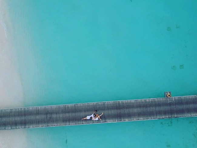 Thiên đường nghỉ dưỡng Maldives là điều xa xỉ với nhiều người nhưng không là gì so với cặp đôi Cường Đô La - Đàm Thu Trang.