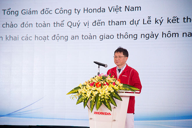 Honda Việt Nam ký kết Chương trình phối hợp triển khai các hoạt động ATGT - 1