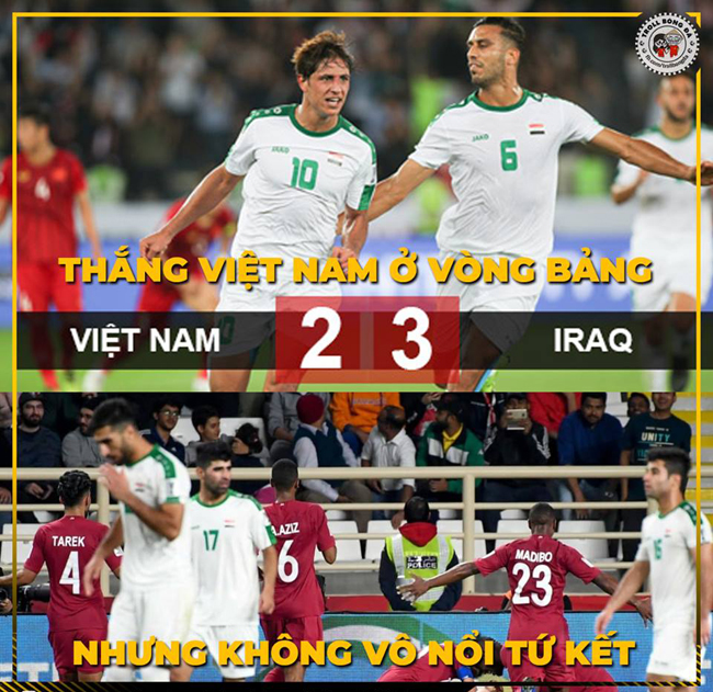 Iraq bị loại khỏi Asian Cup 2019 một cách cay đắng.