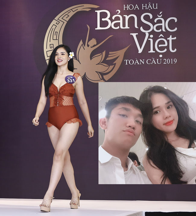Mới đây, bạn gái Trọng Đại là Huyền Trang gây bất ngờ khi lại đi thi hoa hậu. Cô là một trong những thí sinh nổi bật ở vòng sơ khảo cuộc thi Hoa hậu Bản sắc Việt toàn cầu 2019. 