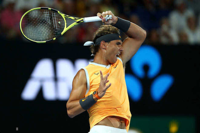 Clip hot Australian Open: Nadal ra đòn sở trường hạ &#34;kẻ thù của Federer&#34; - 1