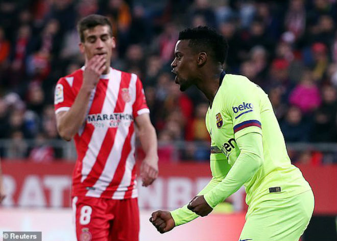 Girona - Barcelona: Thẻ đỏ ngỡ ngàng, Messi tạo điểm nhấn - 1