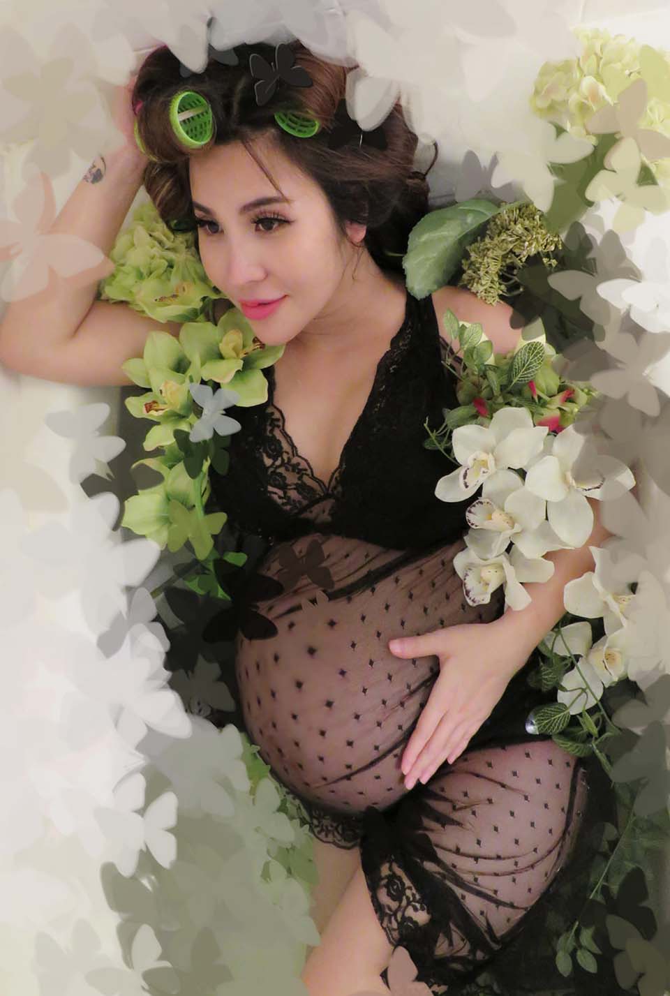 DJ chụp ảnh nude với Hồ Quang Hiếu bất ngờ khoe bụng bầu 8 tháng - 1