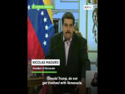 Thế giới - Video: Tổng thống Venezuela tuyên bố “rắn” với Trump bằng tiếng Anh