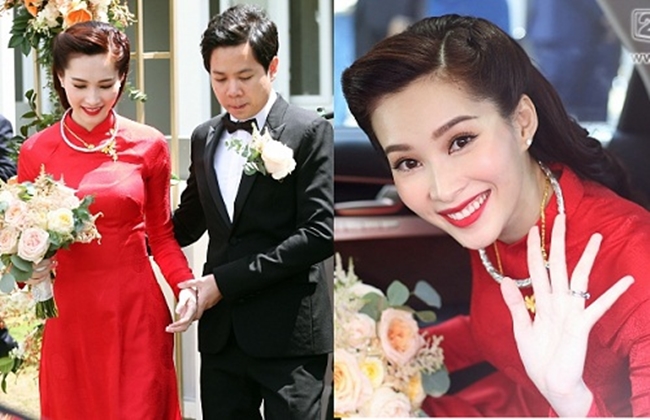 Hoa hậu Việt Nam 2012 lên xe hoa với thiếu gia Trung Tín vào cuối năm 2017. Đám cưới của mỹ nhân quê Bạc Liêu được tổ chức xa hoa, hoành tráng.
