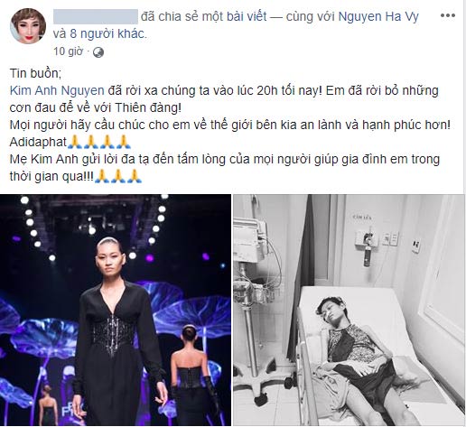 Người mẫu Việt 9x bị ung thư buồng trứng đã qua đời - 1