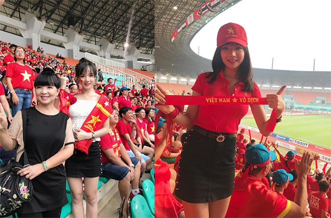 CĐV nữ xinh gây “sốt” Hàn Quốc: Fan &#34;cuồng&#34; Lâm Tây, mơ Việt Nam thắng Thái Lan - 1