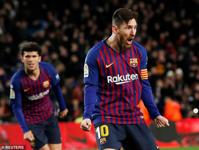 Chấm điểm siêu sao vòng 22 La Liga: &#34;Siêu nhân&#34; Messi ngăn địa chấn Nou Camp - 1
