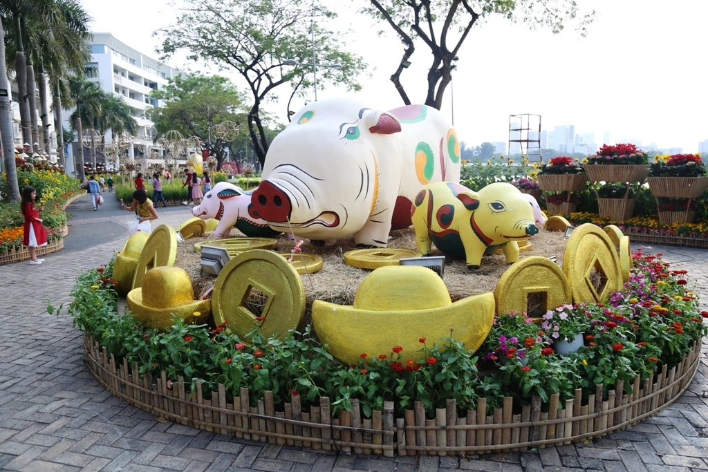 Hình ảnh làng quê tại hội hoa xuân khiến nhiều người “mê mệt” ở Sài Gòn - 1