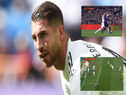 Bóng đá - &quot;Ông trùm&quot; Ramos may mắn thoát thẻ đỏ, hóa người hùng &quot;cứu&quot; Barca