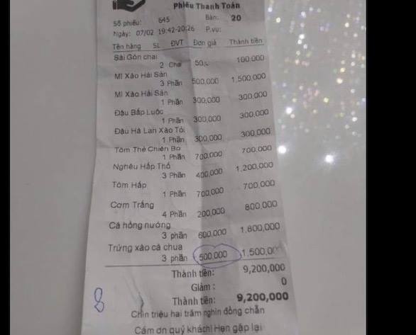 Vụ nhà hàng ở Nha Trang “chặt chém” du khách:  “Phạt 40 triệu đồng cho chừa”! - 1