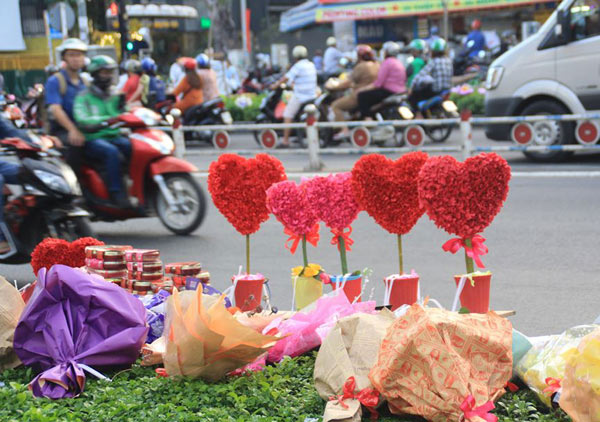 Heo bông, cây trái tim thịnh hành trên phố quà Valentine ở Sài thành - 3