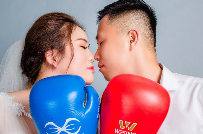 “Nữ hoàng boxing Việt Nam” lên xe hoa từ chuyện tình qua mạng - 15