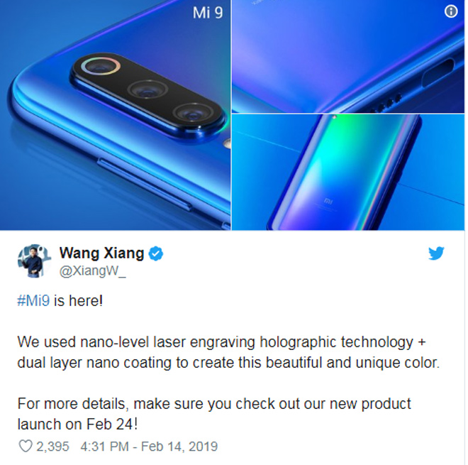Xiaomi Mi 9 chính thức xuất hiện, rào trước Galaxy S10 - 1