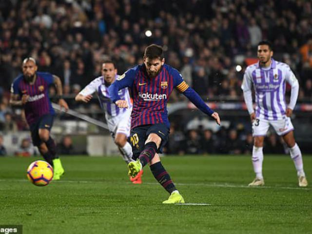 Barcelona - Real Valladolid: Bất ngờ 2 quả penalty, Messi siêu hụt hẫng