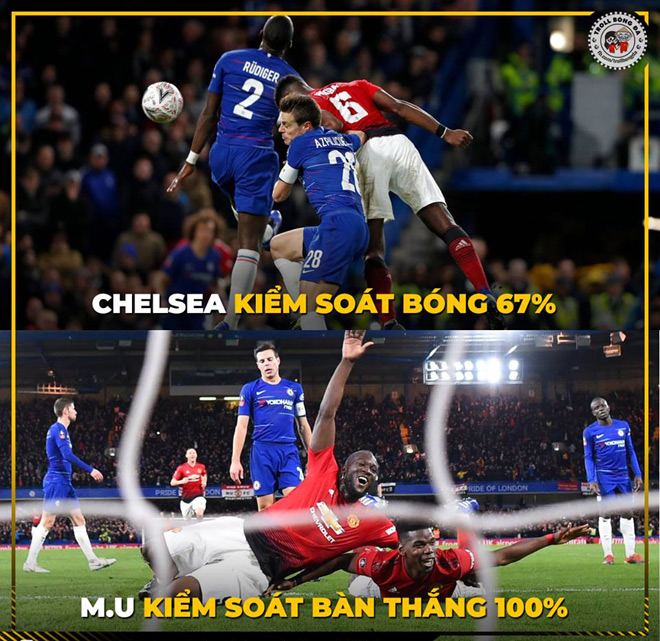 MU hạ đẹp Chelsea, Fan hả hê chế ảnh ăn mừng - 1