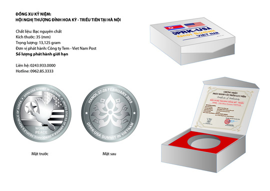 Việt Nam ra mắt 300 đồng xu kỷ niệm Hội nghị Thượng đỉnh Mỹ - Triều - 1