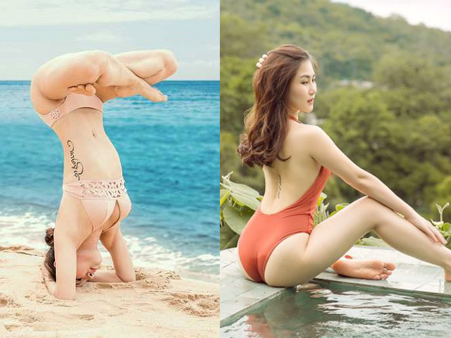 Top hình xăm ở vị trí ”độc” nhất showbiz Việt từng bị lộ khi mặc đồ bơi