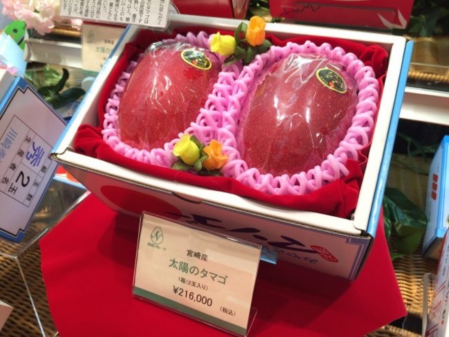 Xoài Taiyo no Tamago – 3000 USD (69 triệu đồng)/quả. Taiyo No Tamago có nghĩa là “những quả trứng bên trong mặt trời”, là những quả xoài hình quả trứng được trồng ở Nhật Bản.