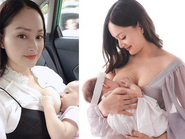 Lan Phương khoe ảnh cho con bú mọi lúc mọi nơi, fan hết lời khen ngợi