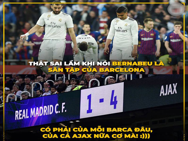 Anti fan hả hê khi Real Madrid bị ”hạ bệ” tại cúp C1