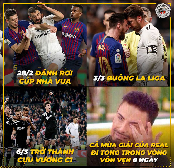 Anti fan hả hê khi Real Madrid bị &#34;hạ bệ&#34; tại cúp C1 - 4