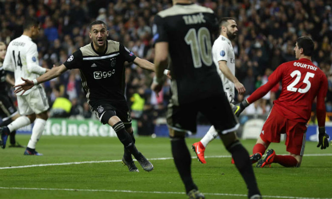 Chi tiết Real Madrid - Ajax: Thẻ đỏ phút 90+3 (KT) - 6