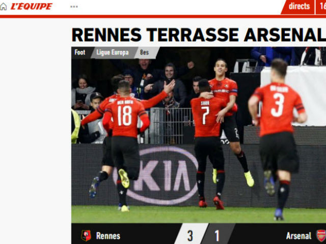 Arsenal thua sốc: Báo Pháp hả hê ví với PSG thảm bại MU ở cúp C1
