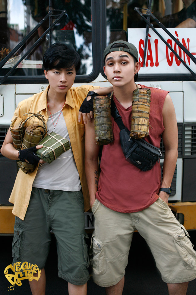 Nam diễn viên trẻ tuổi đóng cặp cùng Ngô Thanh Vân trong phim "Về quê ăn Tết" chính là người học trò Jun Phạm trong nhóm nhạc 365.