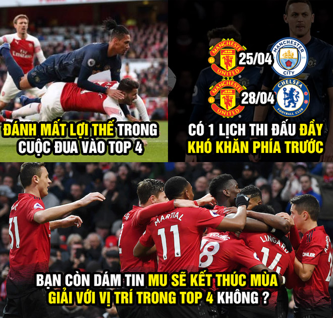 MU đại bại trước Arsenal, fan kéo nhau &#34;bơi vào hang&#34; - 8