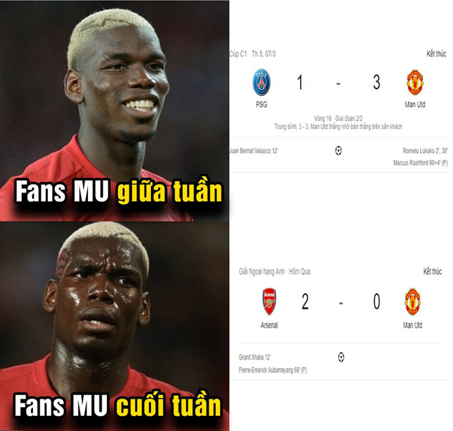 MU đại bại trước Arsenal, fan kéo nhau &#34;bơi vào hang&#34; - 7