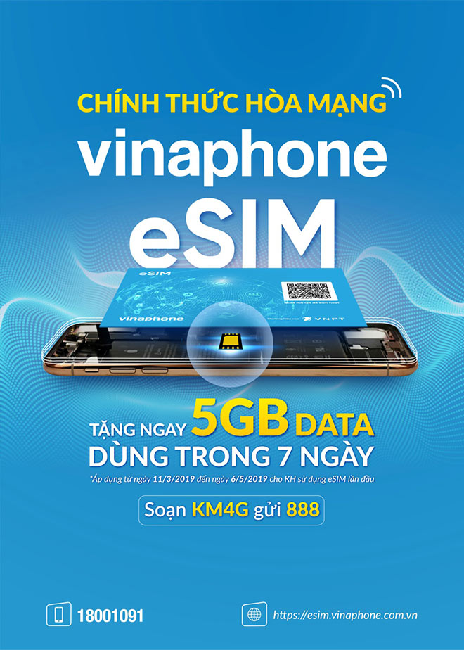 VinaPhone chính thức cung cấp eSIM miễn phí trên toàn quốc - 1